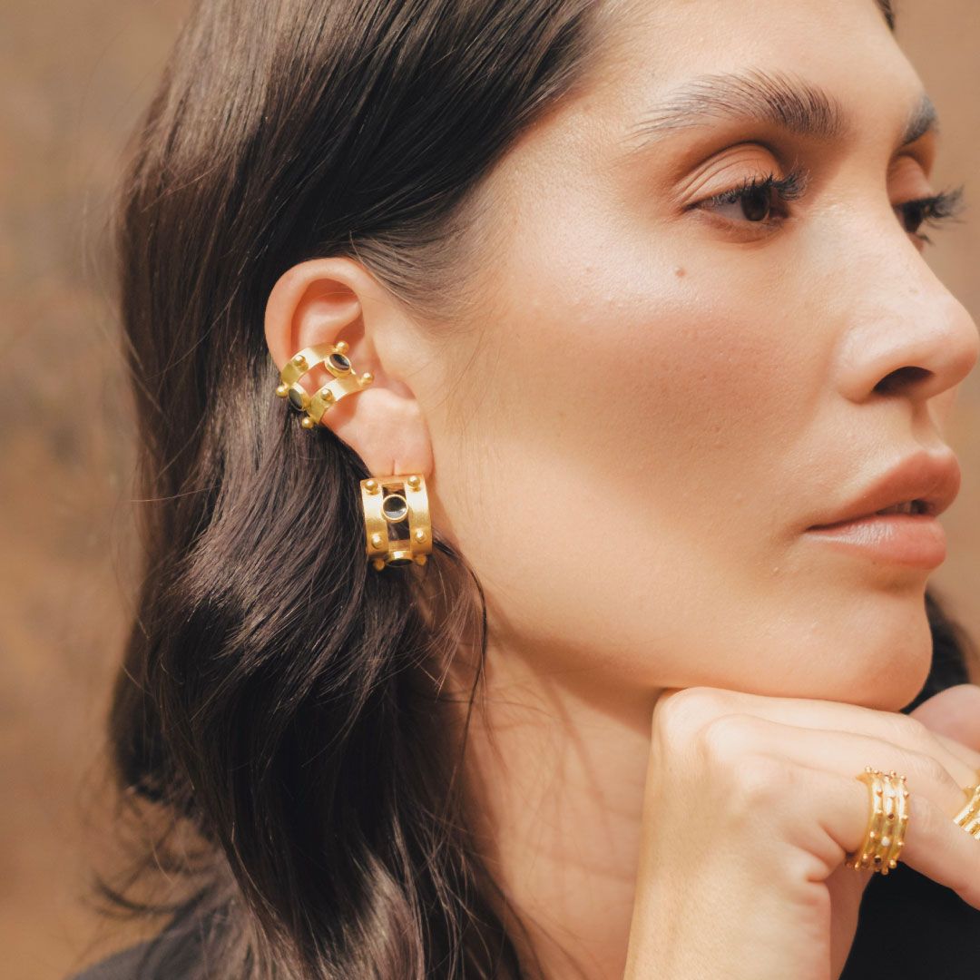 EARCUFF LENORA BLACK