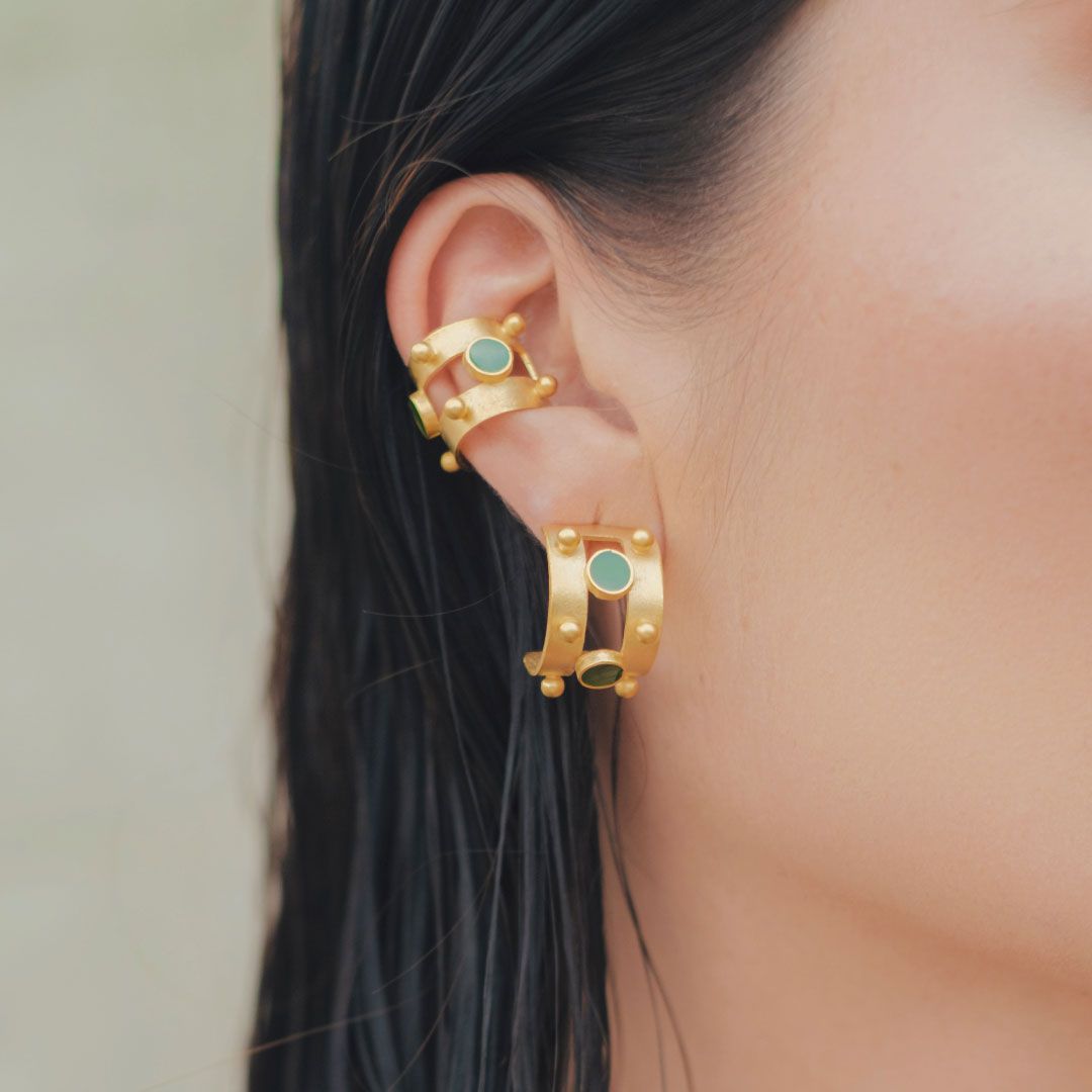 EARCUFF LENORA GREEN