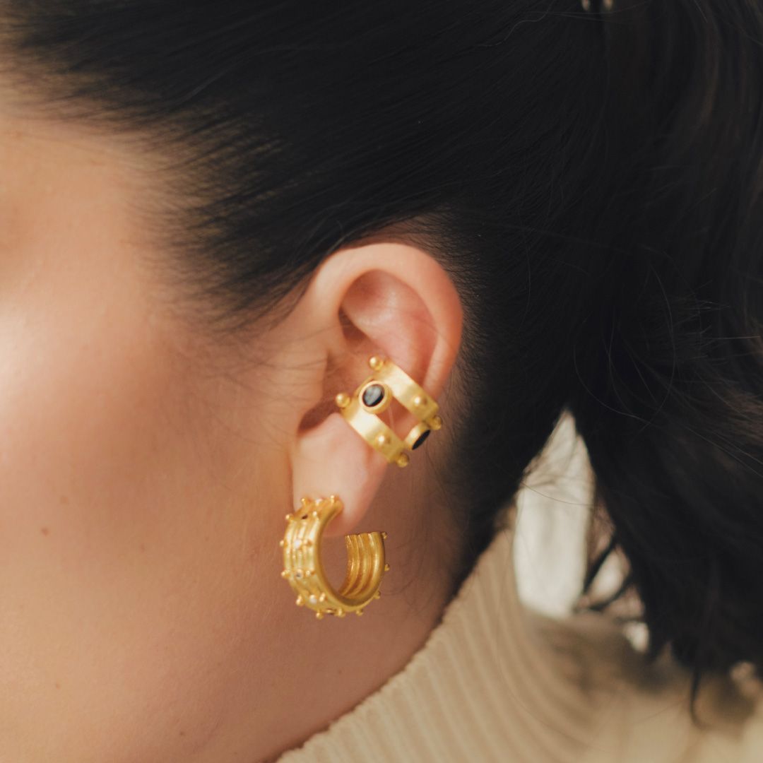 EARCUFF LENORA BLACK
