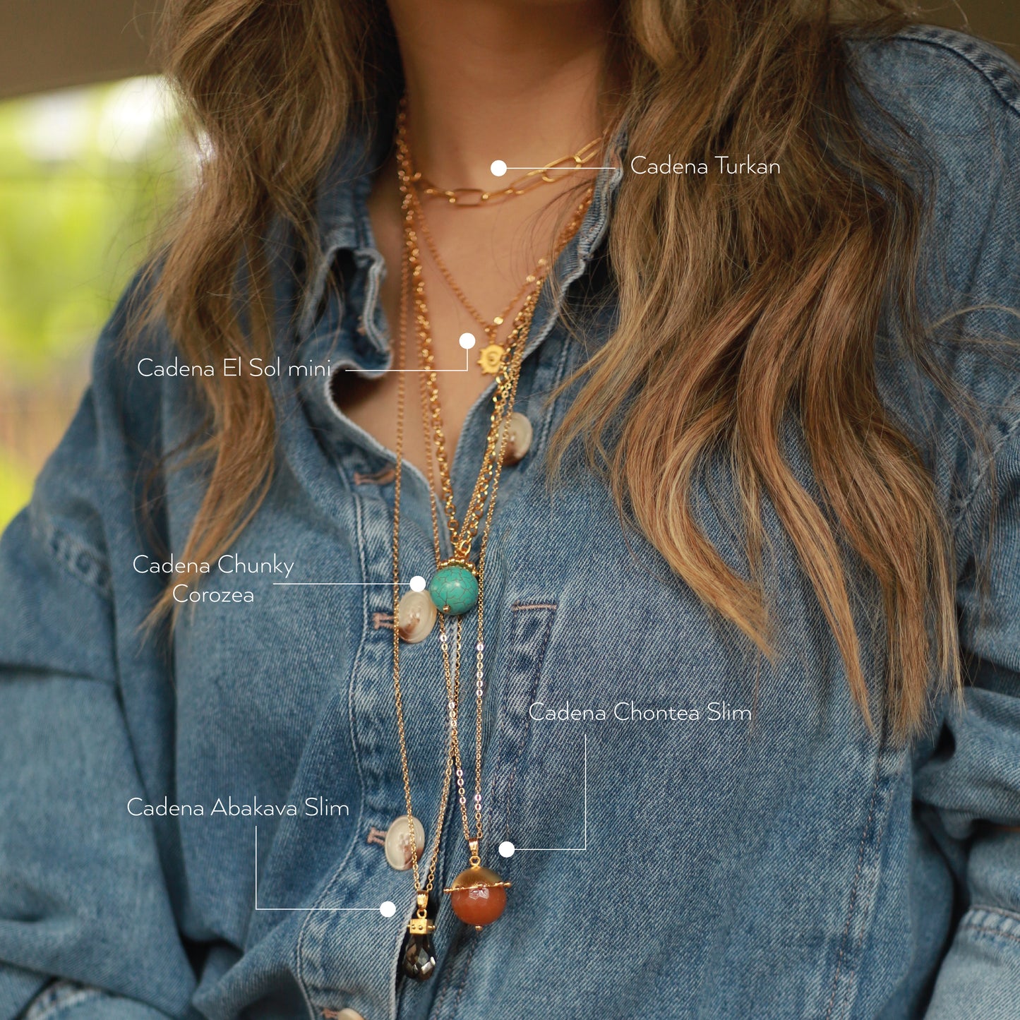 CADENA COROZEA CHUNKY LARGA
