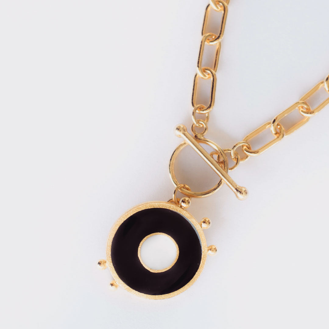 CADENA CHUNKY OPAL NEGRO