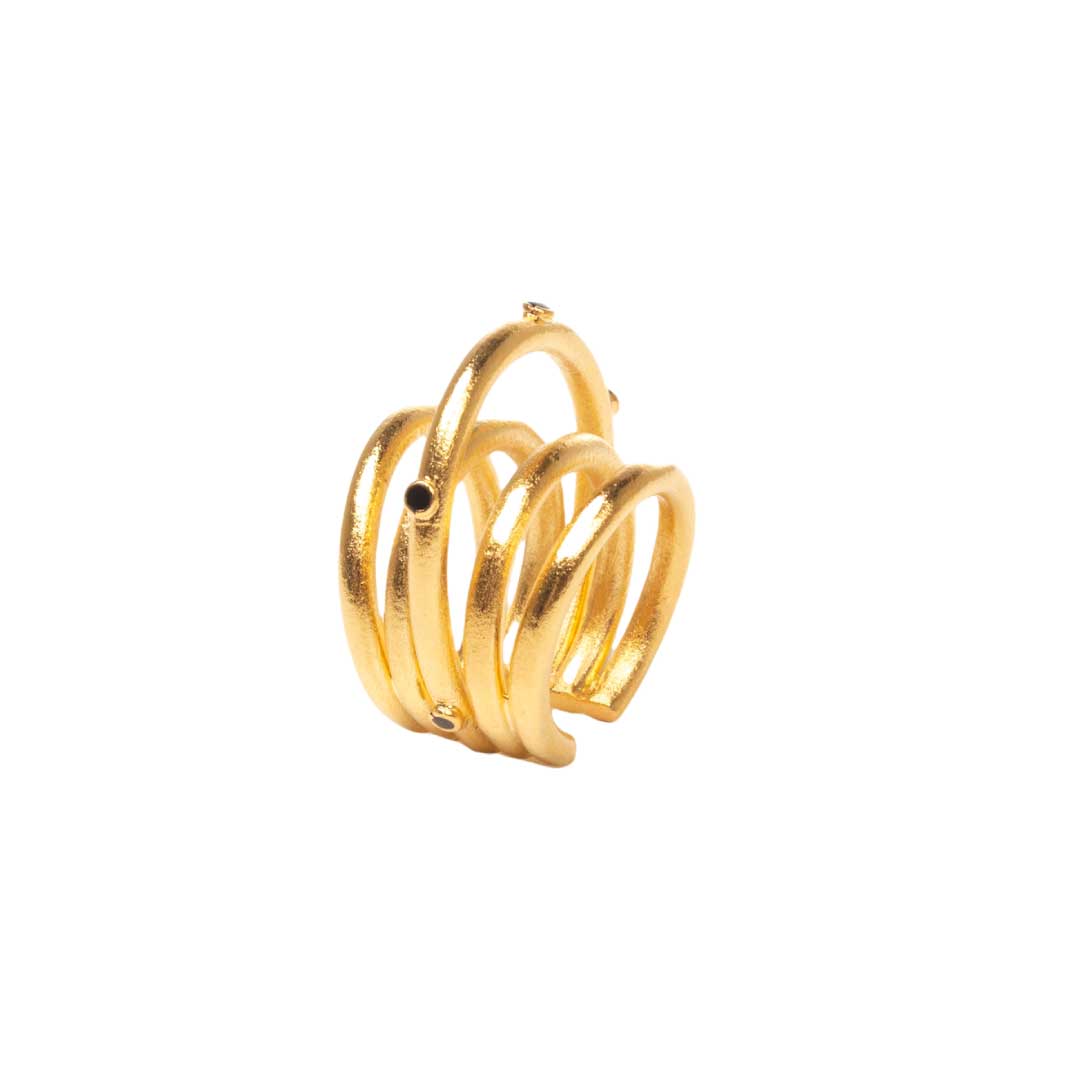 BIRMANIA BLACK EARCUFF