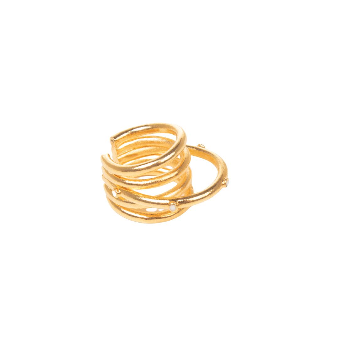 BIRMANIA WHITE EARCUFF