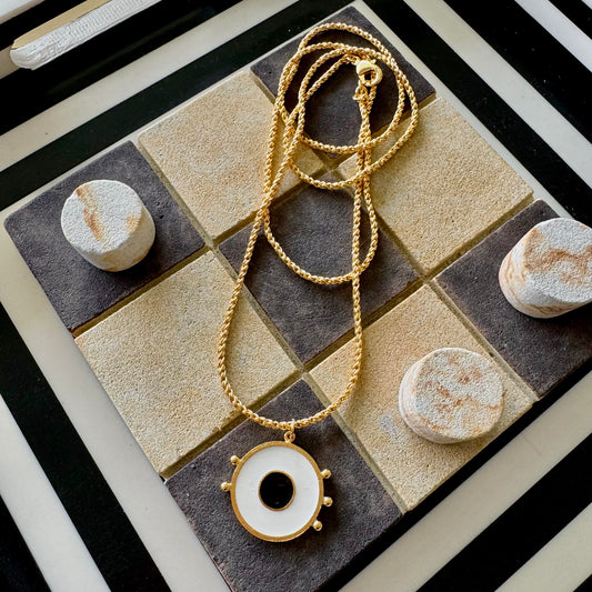 CADENA OPAL BLANCO TRAMA LARGA