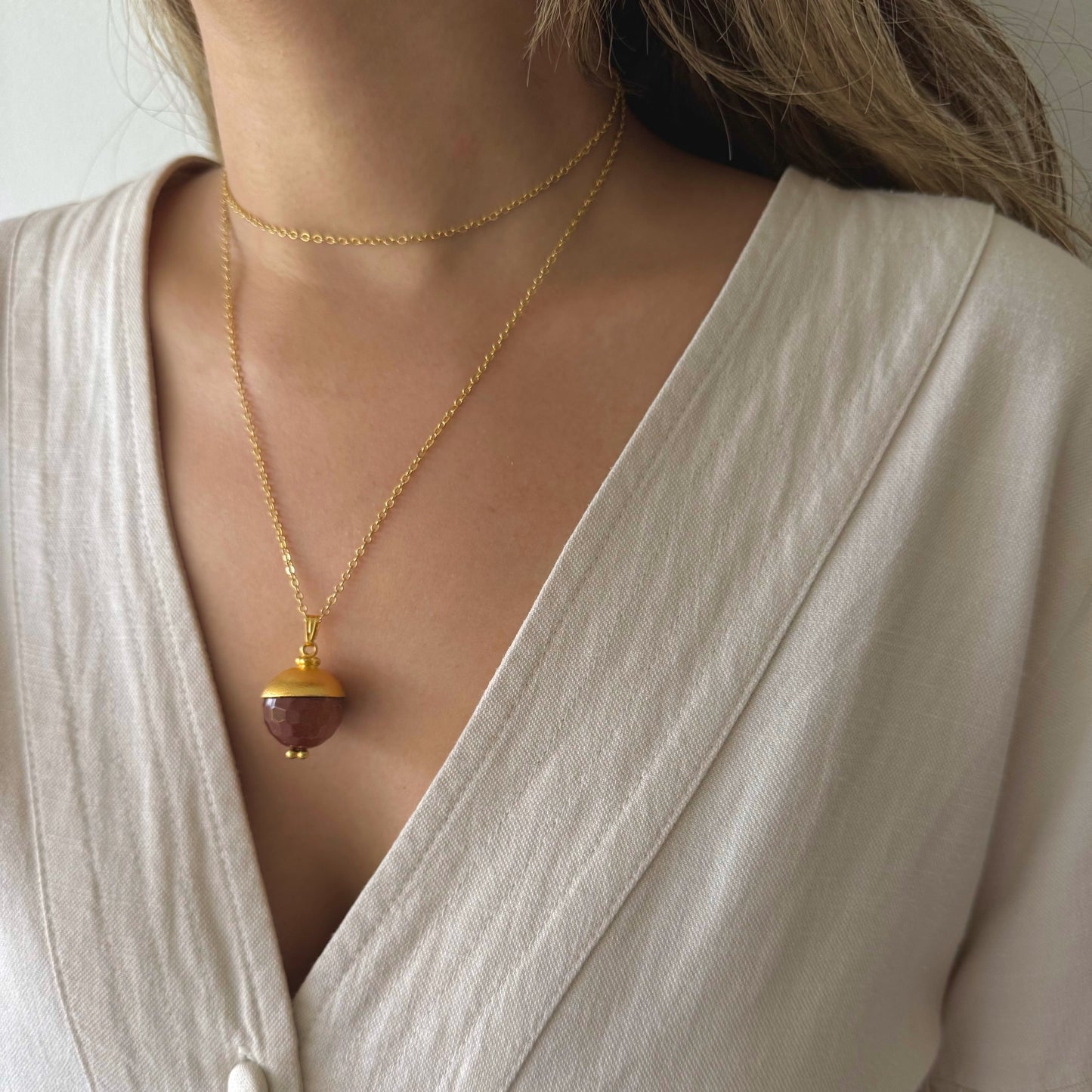 CADENA COPPER DUST SLIM LARGA