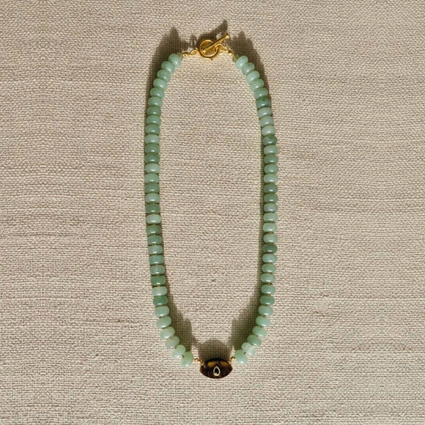 COLLAR GAIA - OJO DE TIGRE